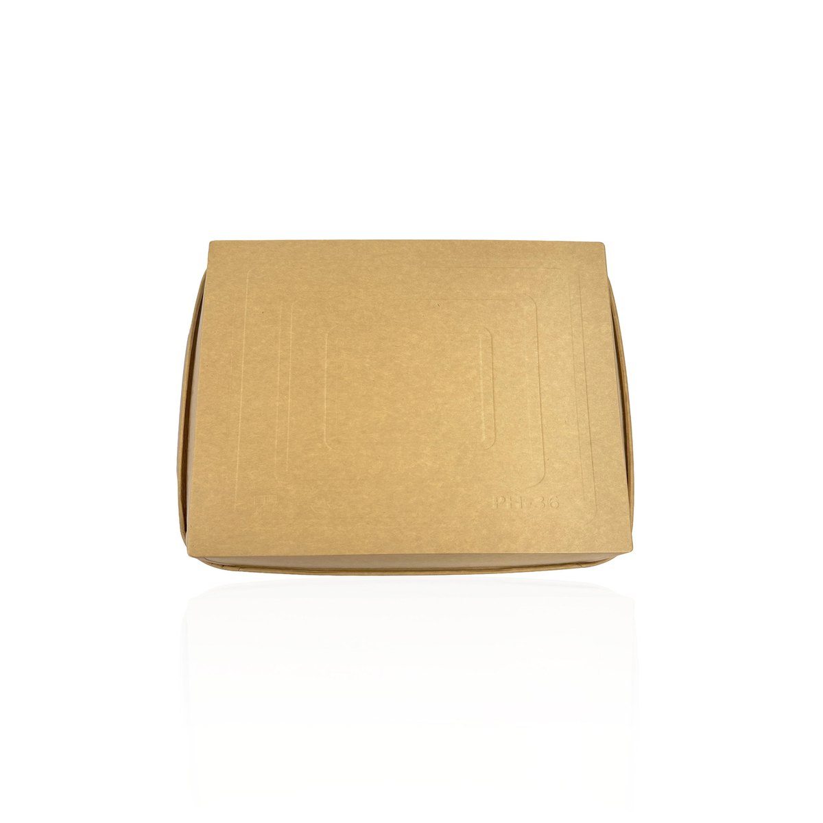 12.36 x 12.36 x 1.59 Kraft Paper Tray thumbnail 3