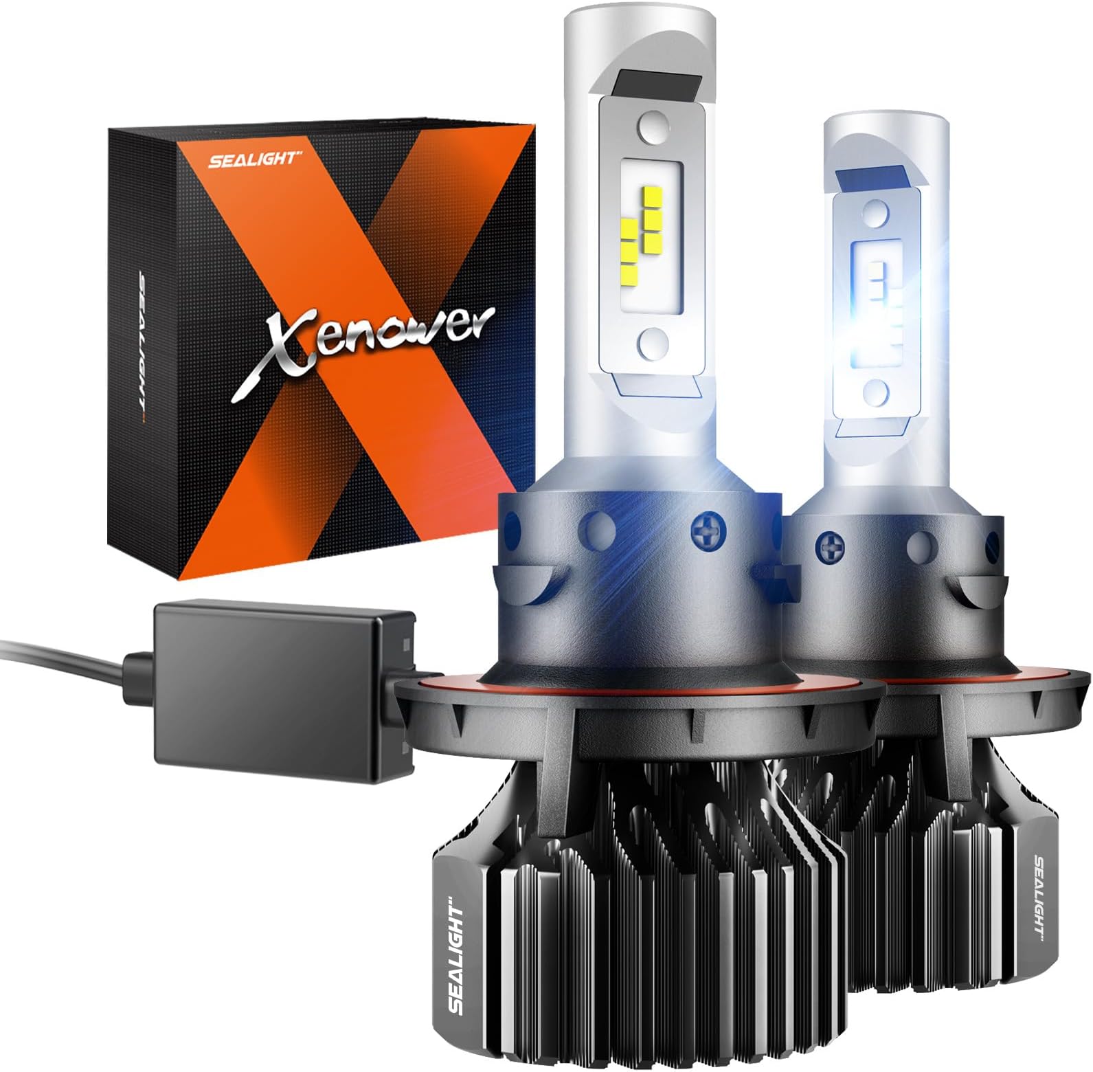 LED Headlight, High Brightness Hi/Lo Beam, Universal Fit for Vehicles