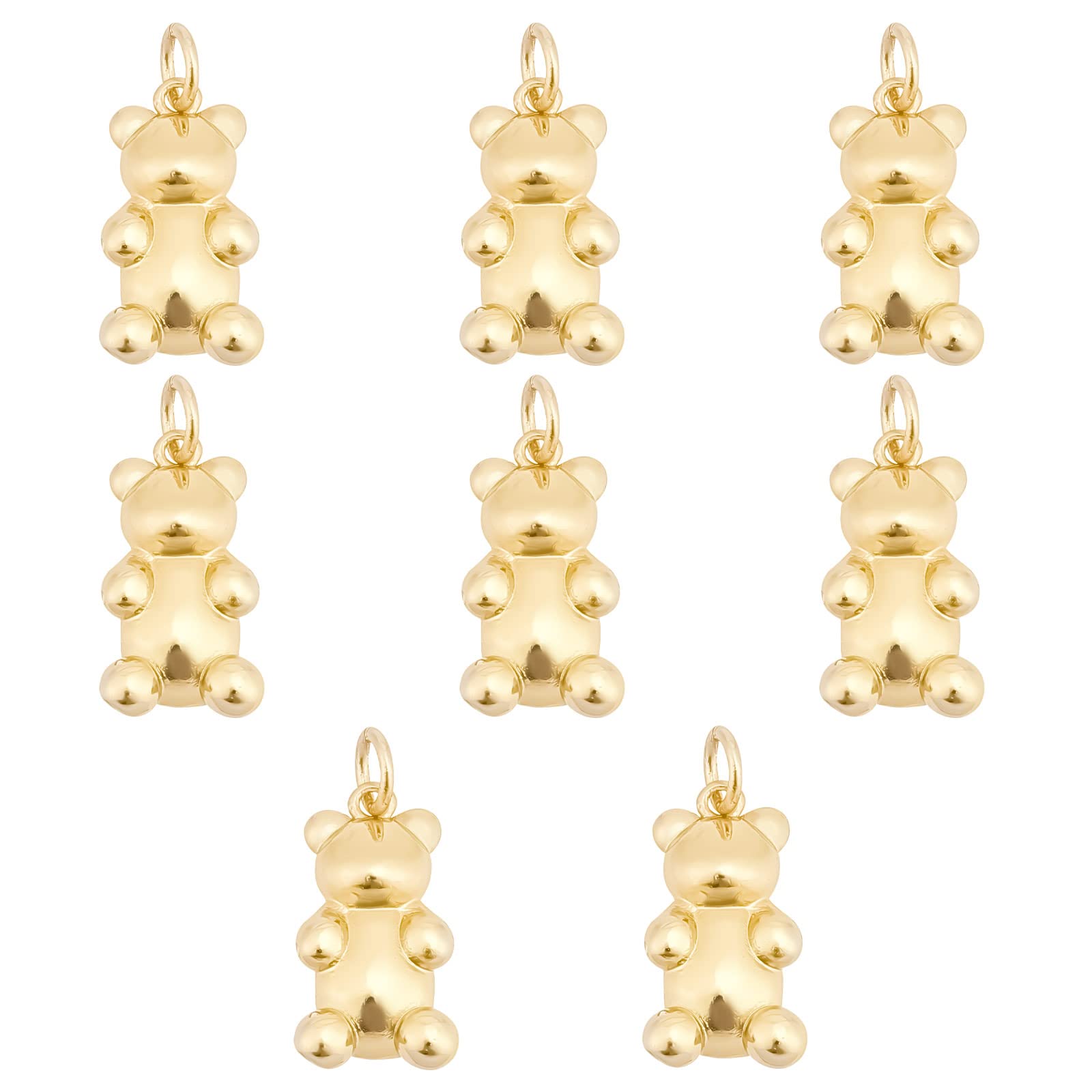 2pcs Golden Bear Charm — Honey Edition