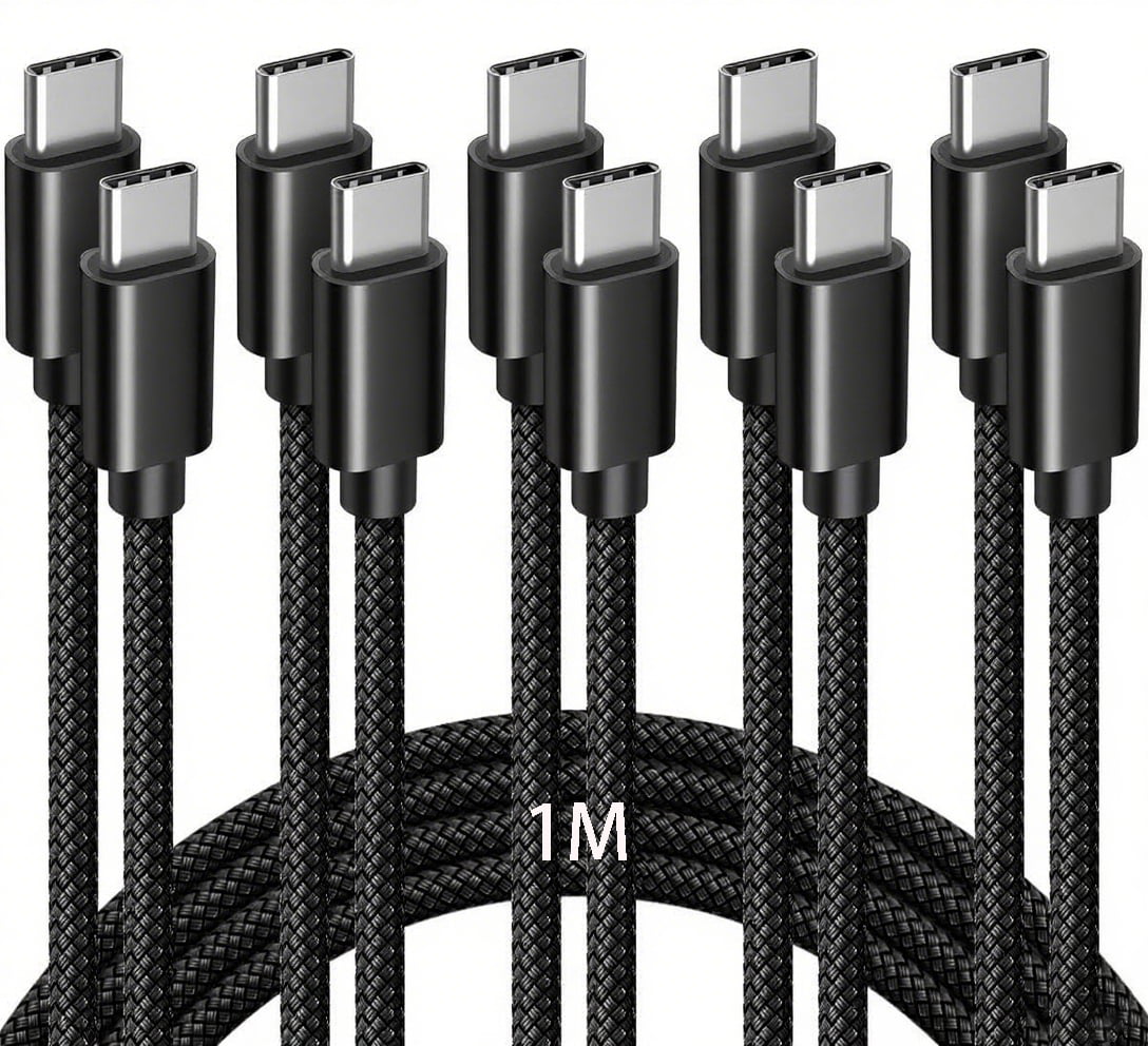 5 PACK USB-C Charging Data Cable