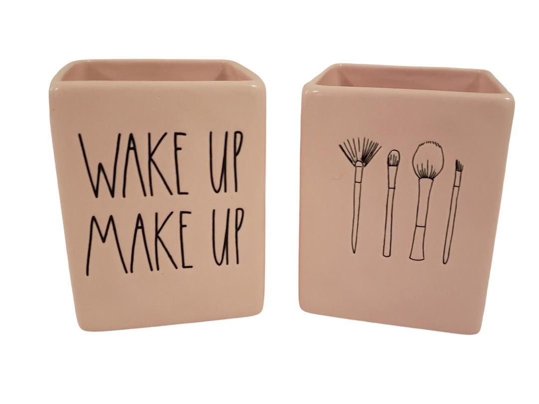 ‘Wake Up Make Up’ Cylindrical Organizer NWOT