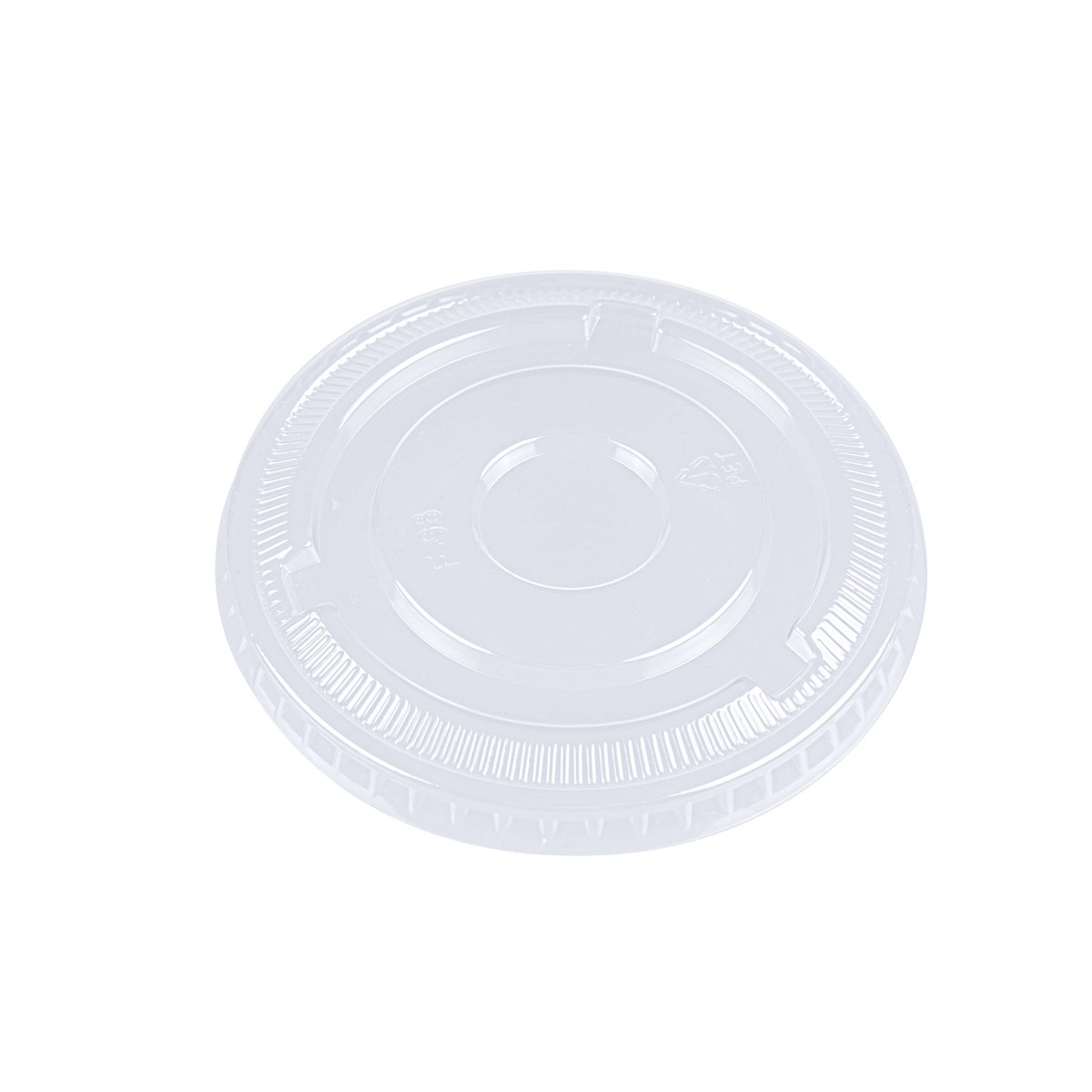 PET Flat Lid for 78mm PET Cold Cup with Straw Slot,2.2g thumbnail 2