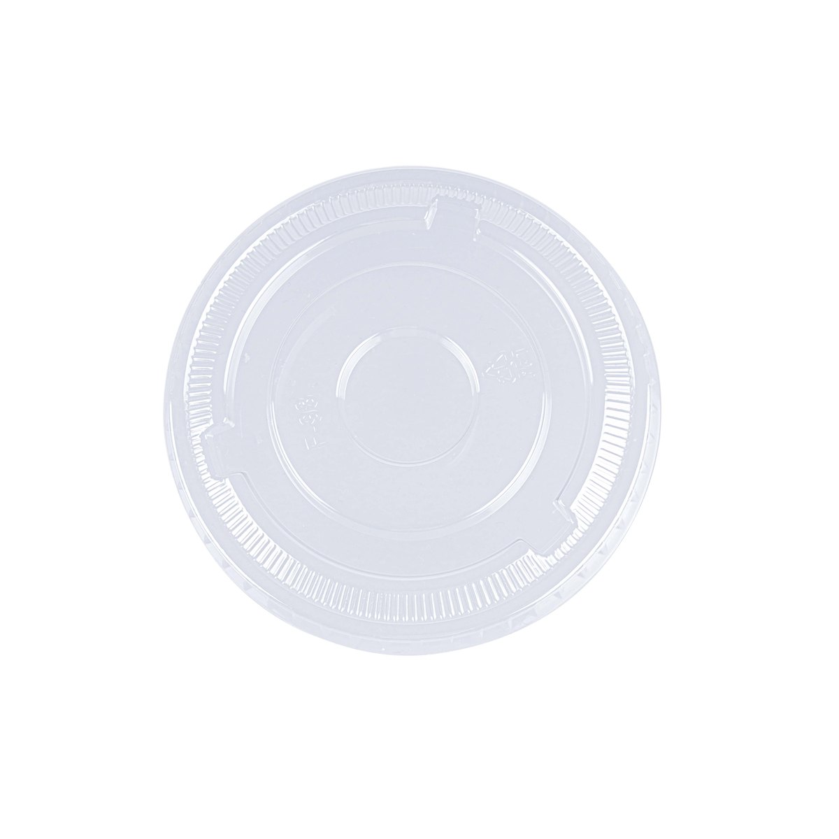 PET Flat Lid for 78mm PET Cold Cup with Straw Slot,2.2g thumbnail 3