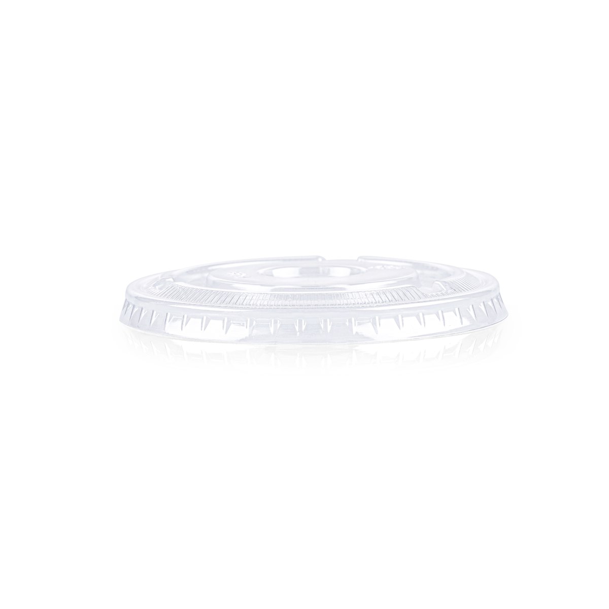 PET Flat Lid for 78mm PET Cold Cup with Straw Slot,2.2g thumbnail 4