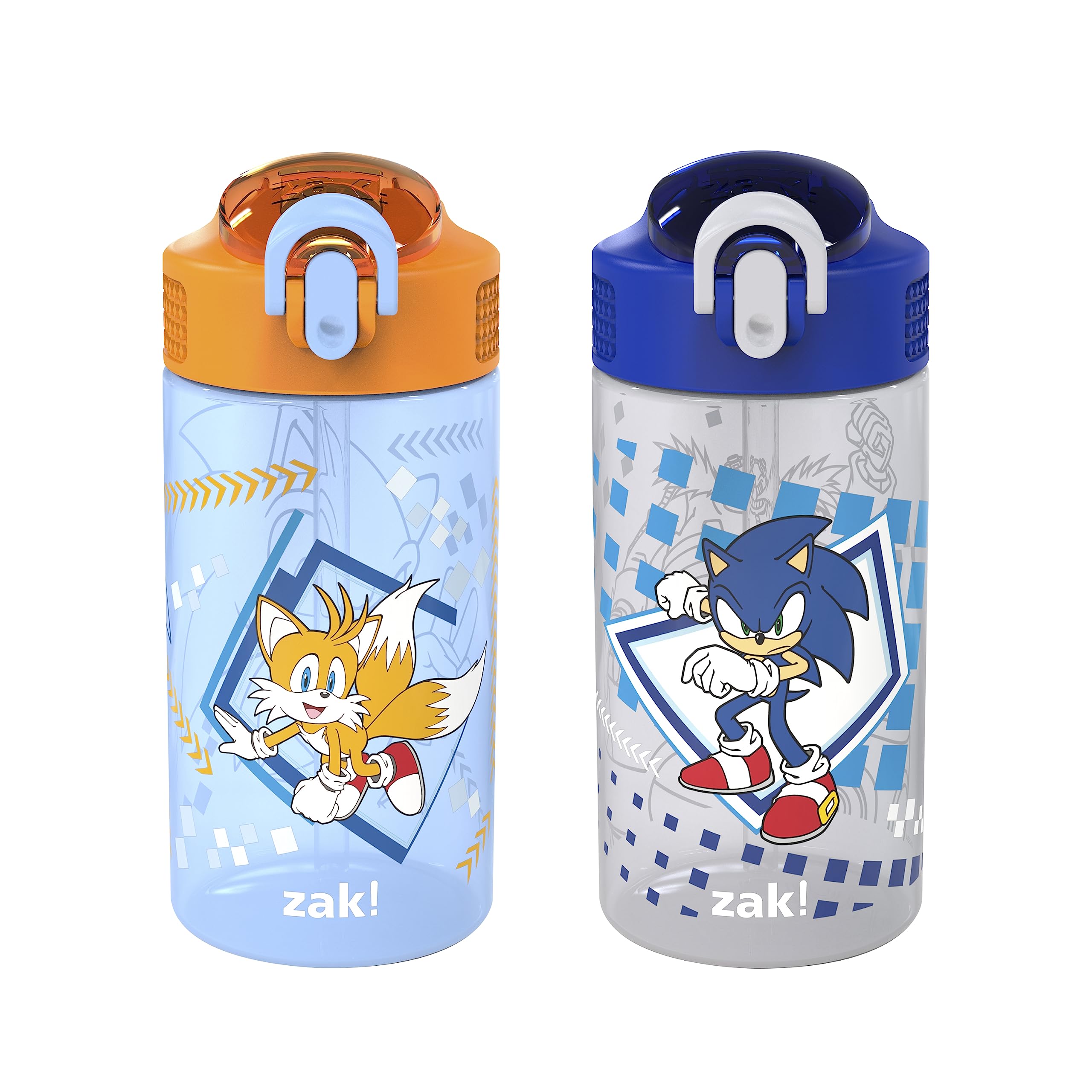 Sonic Kids Water Bottle, 2-Pack, 17.5 oz, Leak-Proof