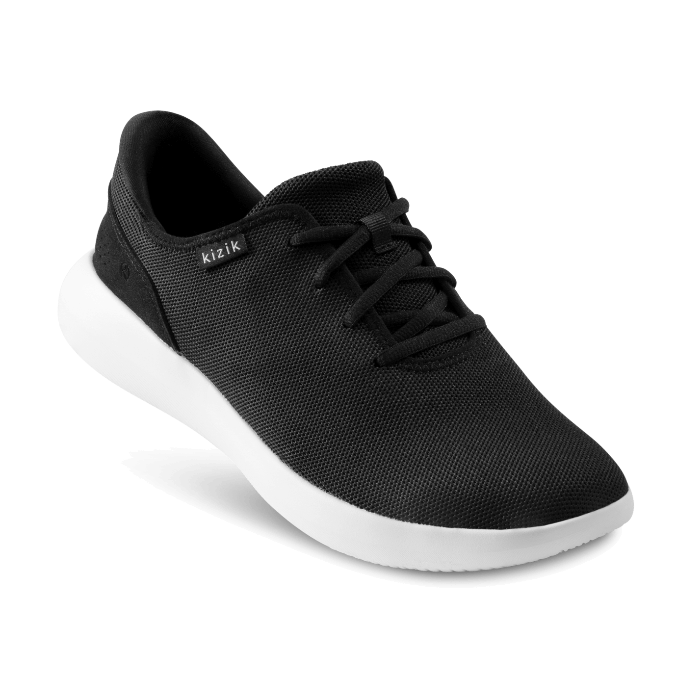 Madrid Eco-Knit Black/White Slip-On Hands Free Casual Shoes     SIZE:M 6 -7.5