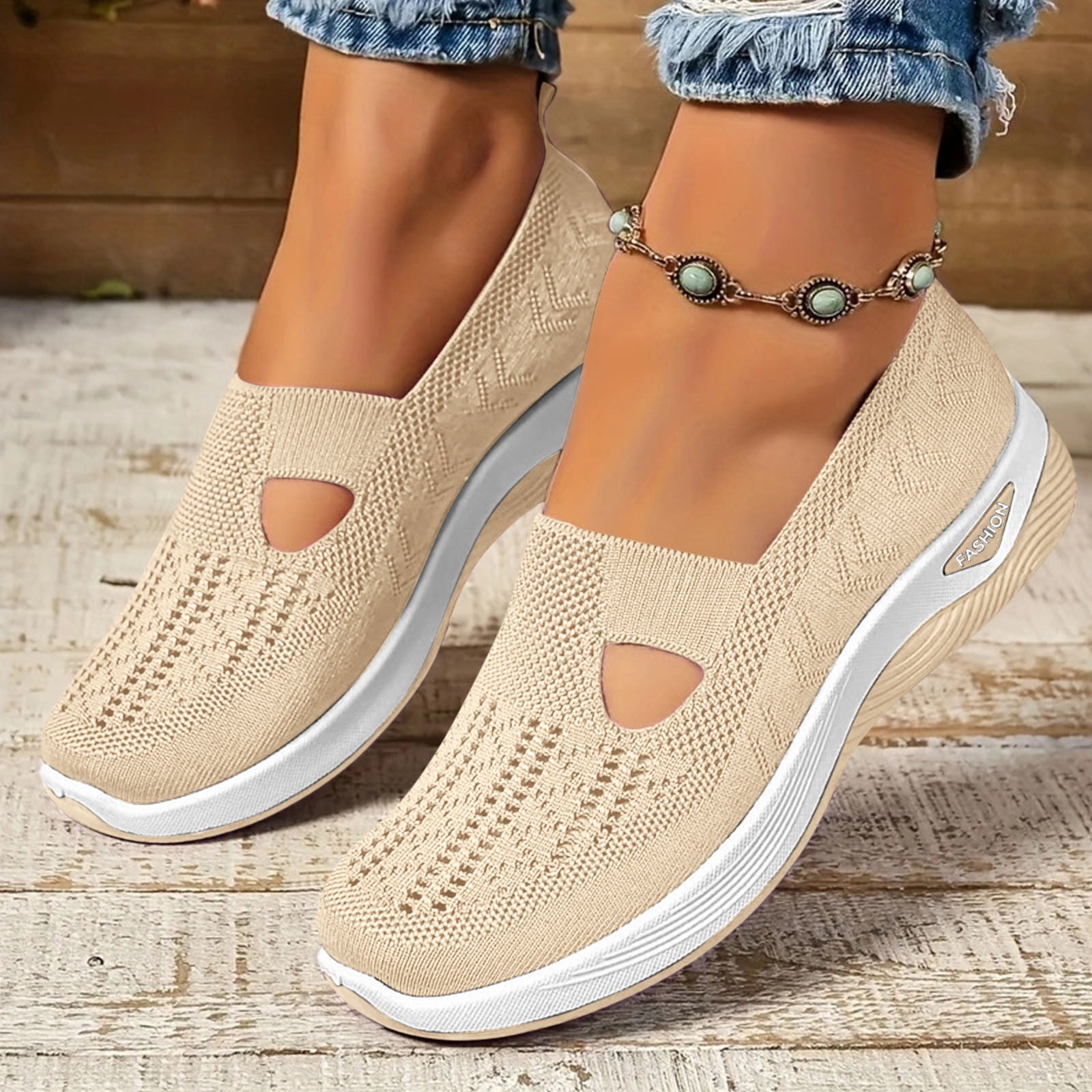 9 Women/7.5 Men Slip On Sneakers:  Comfortable All-Day Wear