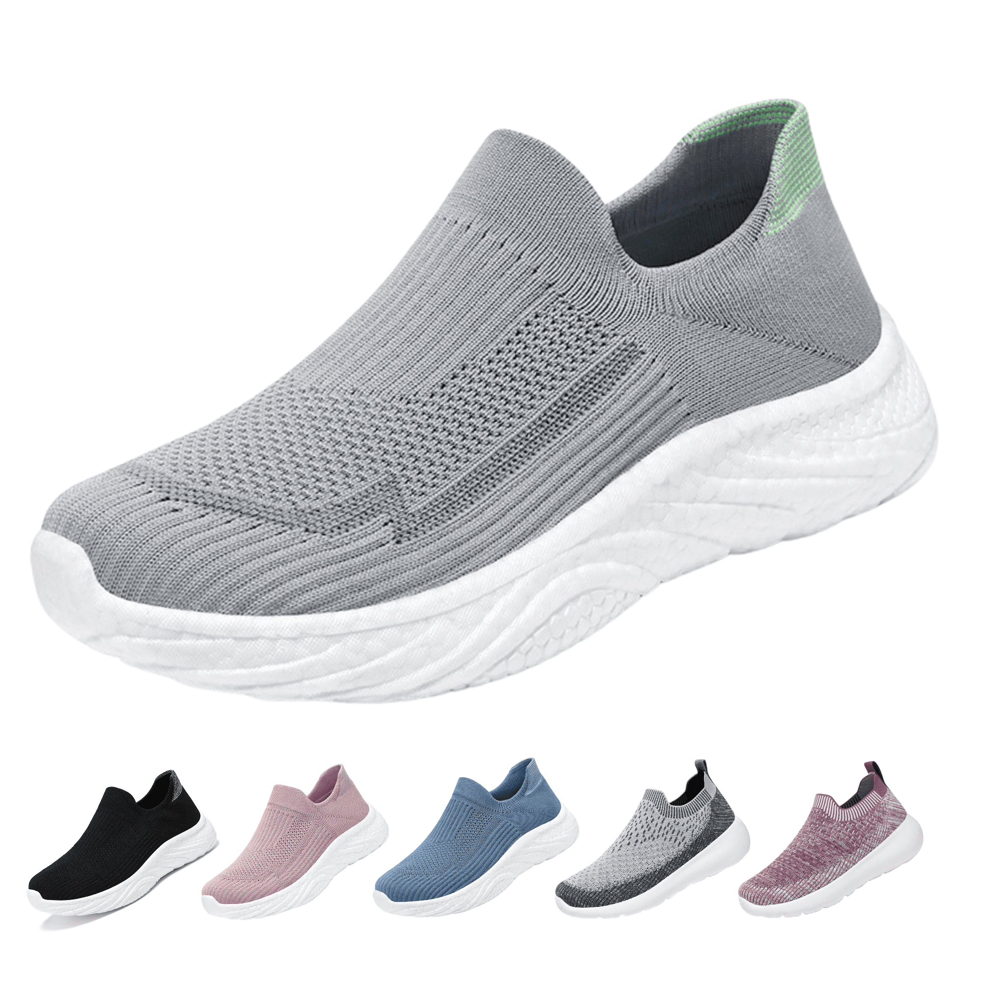 12.5 Women/11 Men Slip On Sneakers:  Comfortable All-Day Wear