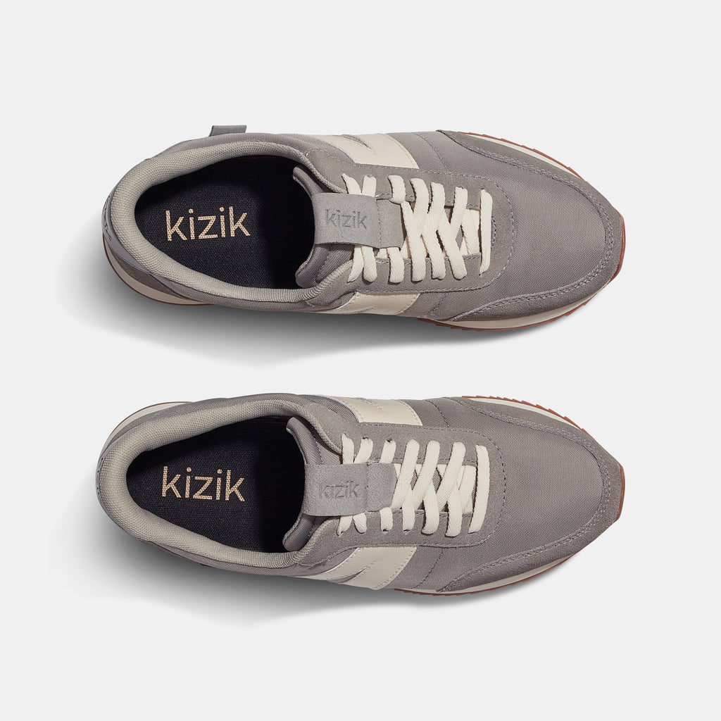 Kizik Milan Granite Womens Athletic Sneaker men 8.5 women 10