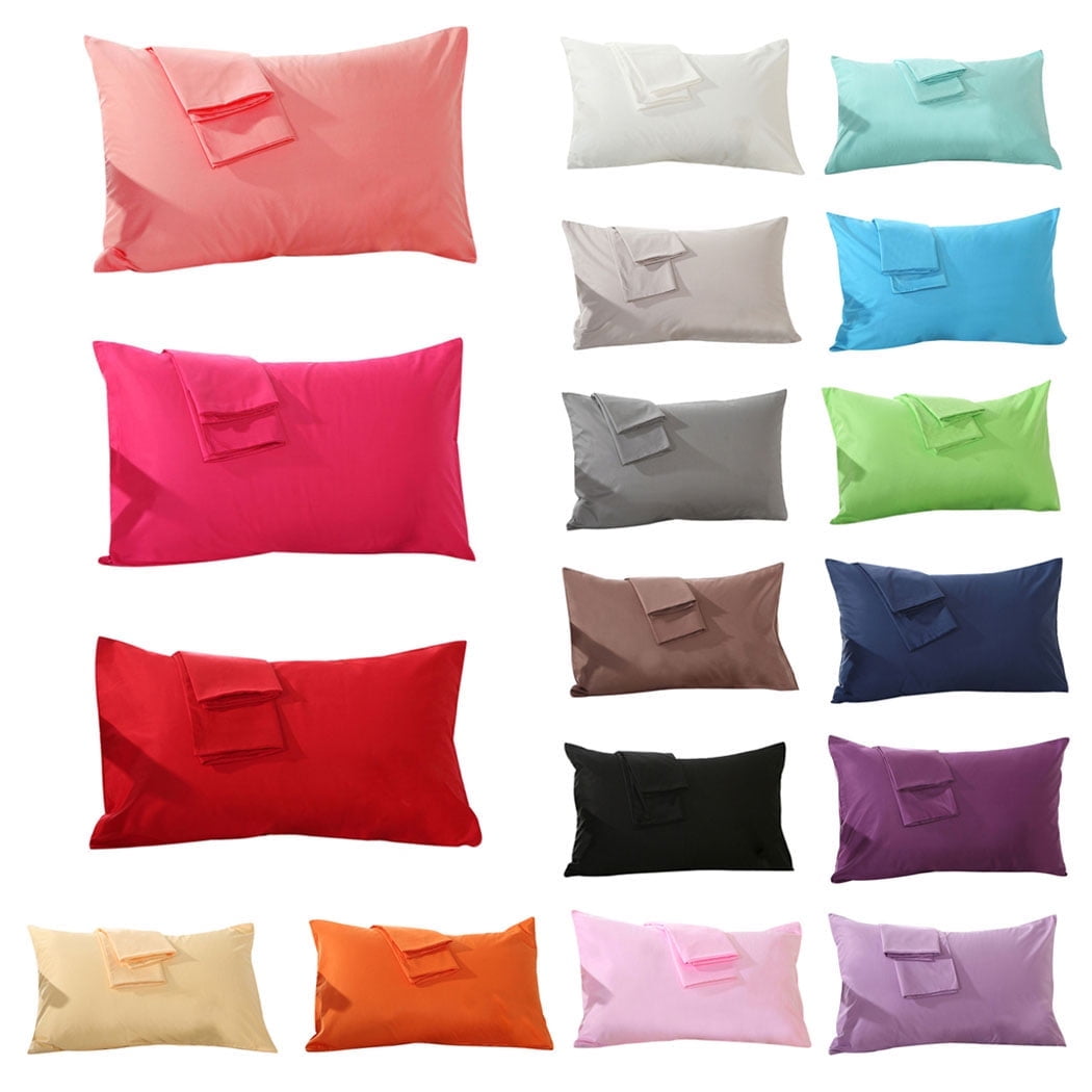 2 Pillowcases Color: Stone  Standard Size：20”x 27“