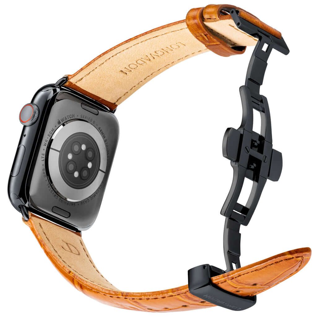 Watch Band Matte Whiskey Brown/Black