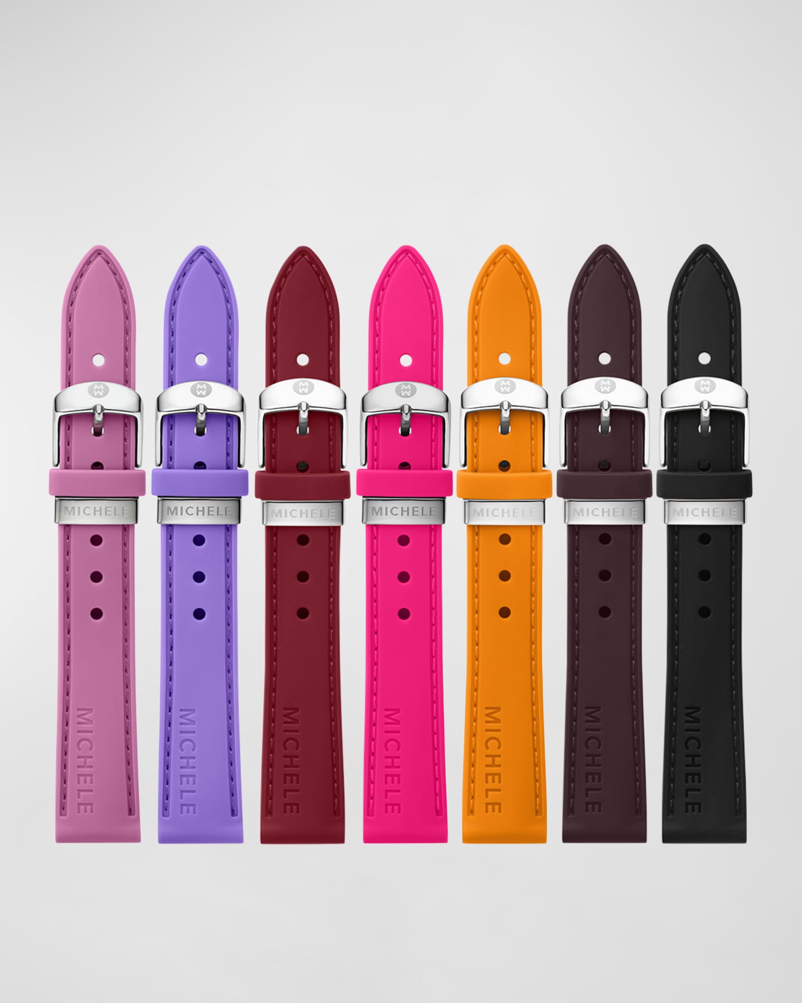 5-Pack L  Burst Rainbow  Loop Watch Bands 0.8 x 7.1 Inch Fits 42mm/44mm/45mm