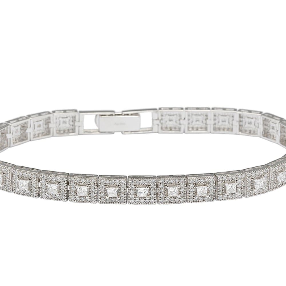 14K Micro-Set Bracelet, 13.78 g