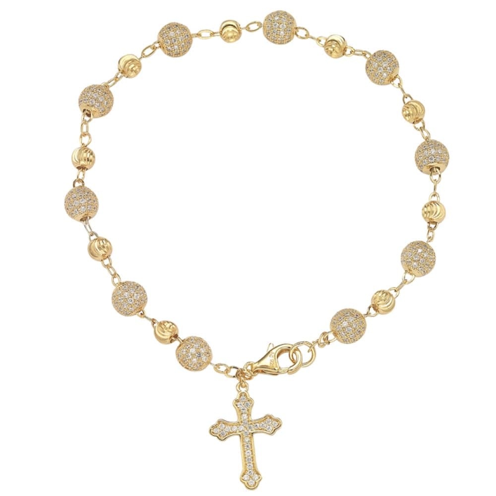 14K Micro-Set Bracelet, 7.31 g 缩略图 1