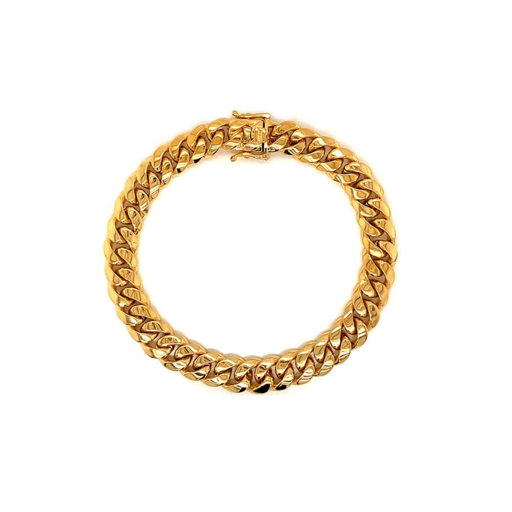 14K Miami Cuban Bracelet, 31.78 g thumbnail 1