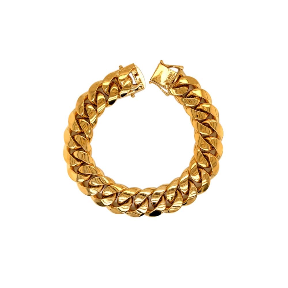 14K Miami Cuban Bracelet, 67.39 g thumbnail 1