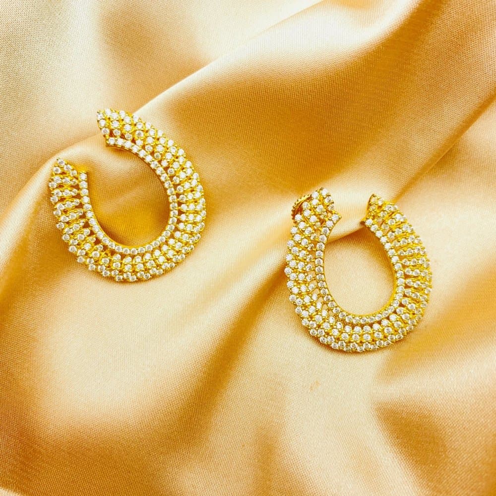 14K Post Earrings, 10.2 g — Middle East thumbnail 2