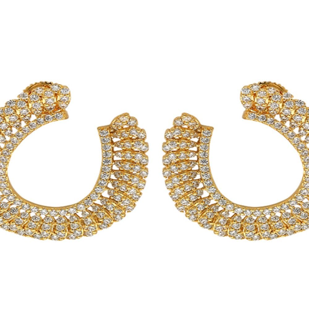 14K Post Earrings, 10.2 g — Middle East thumbnail 1
