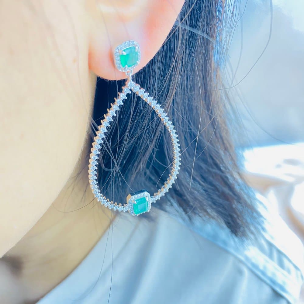 14K Dangle Earrings, 9.16 g — Middle East thumbnail 3