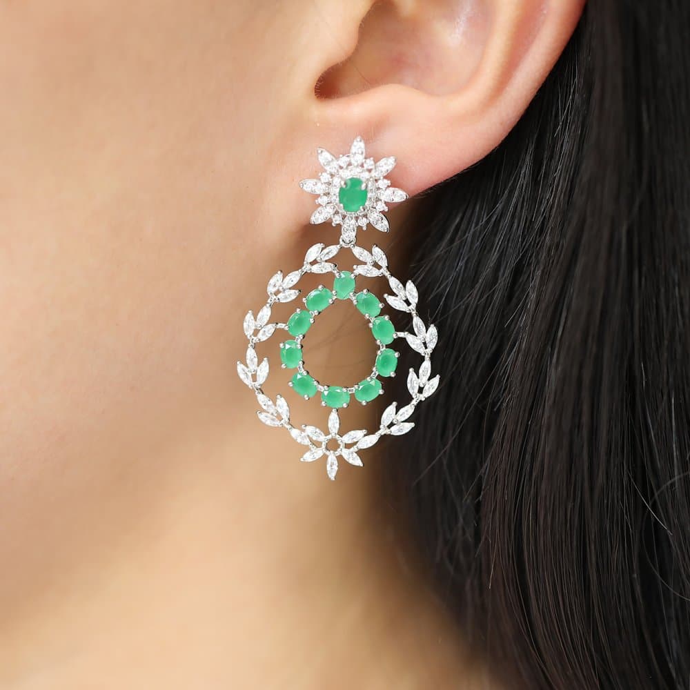 14K Dangle Earrings, 11.64 g — Fancy Collection thumbnail 3