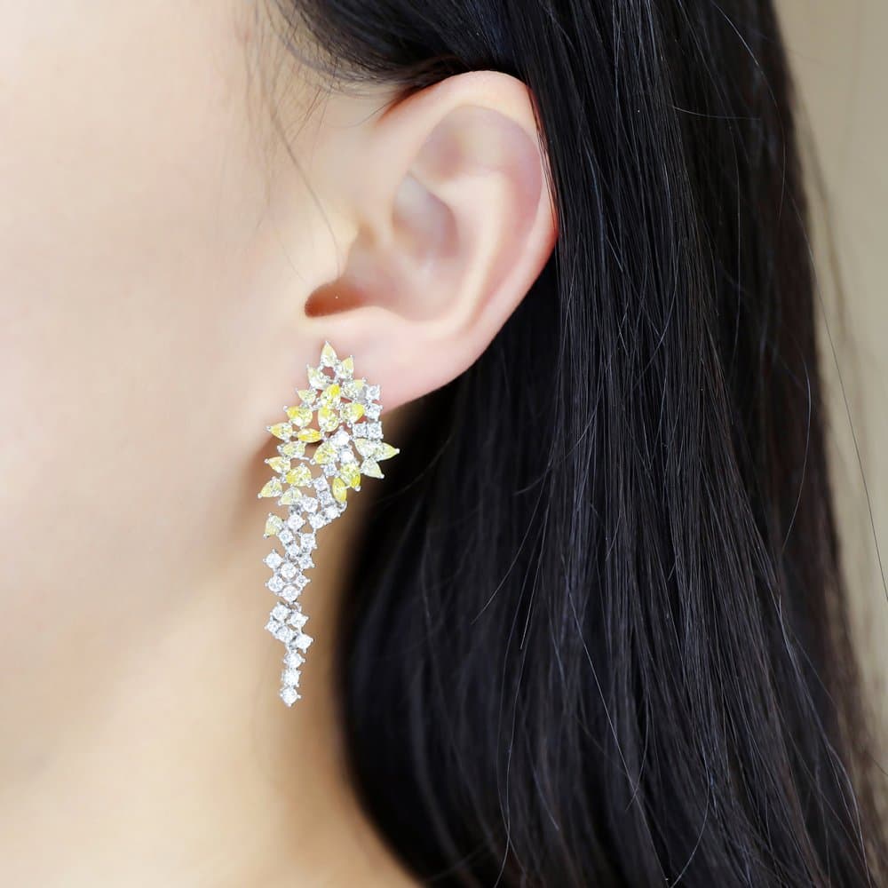 14K Dangle Earrings, 13.66 g — Fancy Collection thumbnail 2