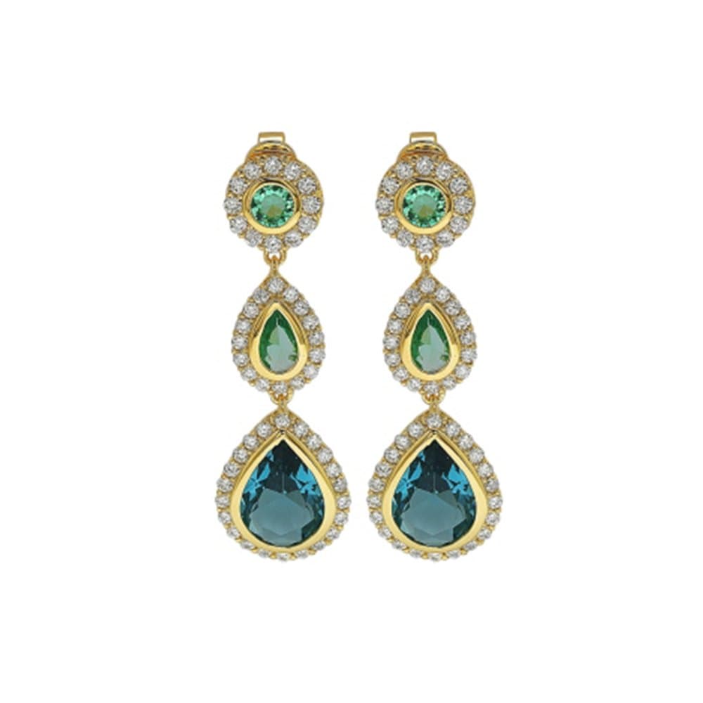 14K Dangle Earrings, 12.06 g — Fancy Collection thumbnail 1