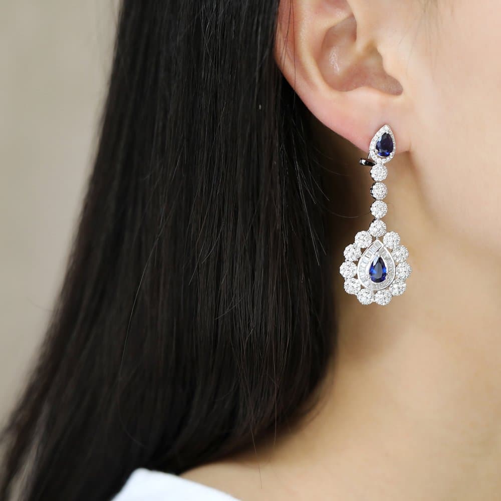 14K Dangle Earrings, 12.82 g — Fancy Collection thumbnail 2