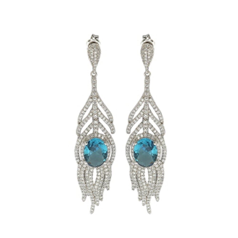 925 Silver Dangle Earrings, 10.3 g — Fancy Collection thumbnail 2