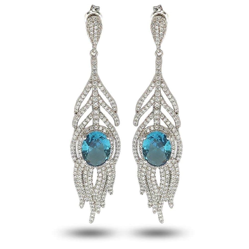 925 Silver Dangle Earrings, 10.3 g — Fancy Collection thumbnail 1