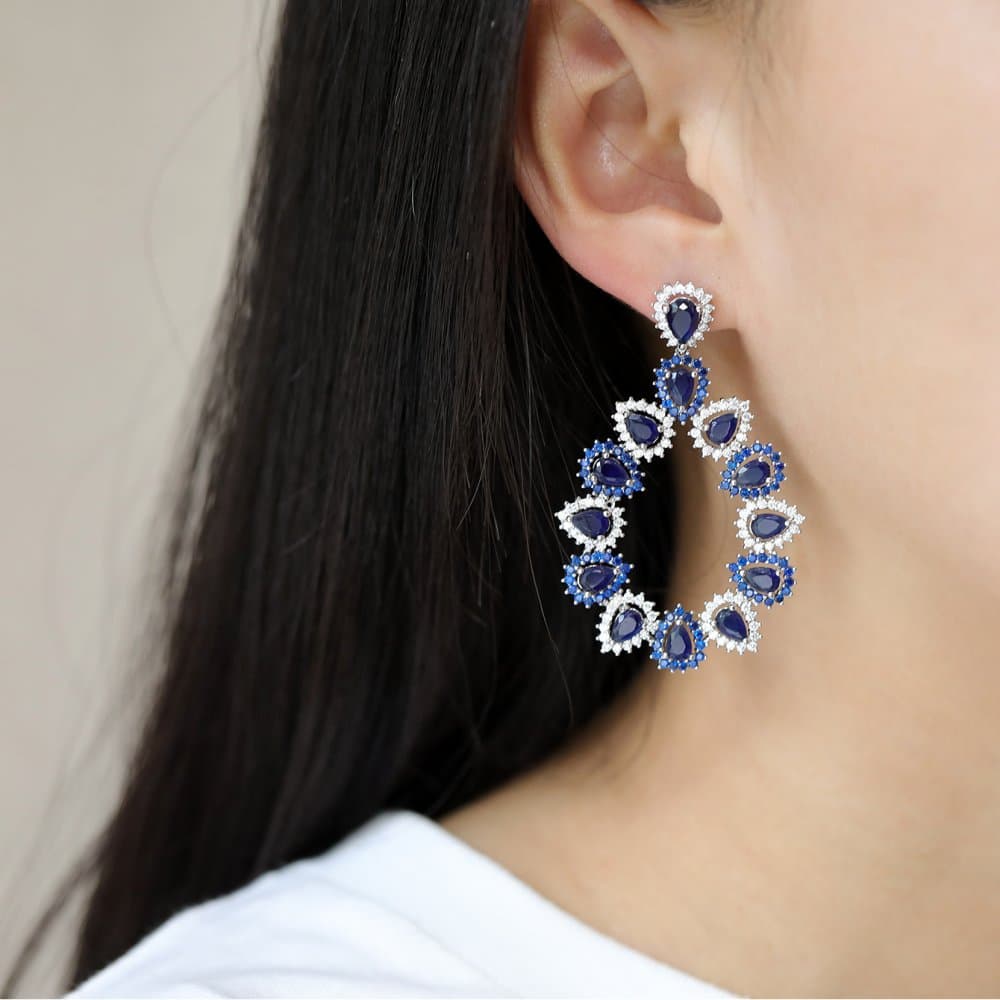 14K Dangle Earrings, 17.76 g — Fancy Collection thumbnail 3