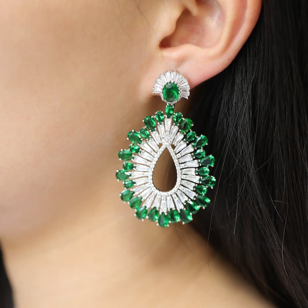 14K Dangle Earrings, 25.85 g — Fancy Collection 缩略图 3