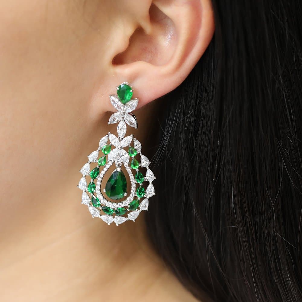 14K Dangle Earrings, 17.8 g — Fancy Collection thumbnail 3