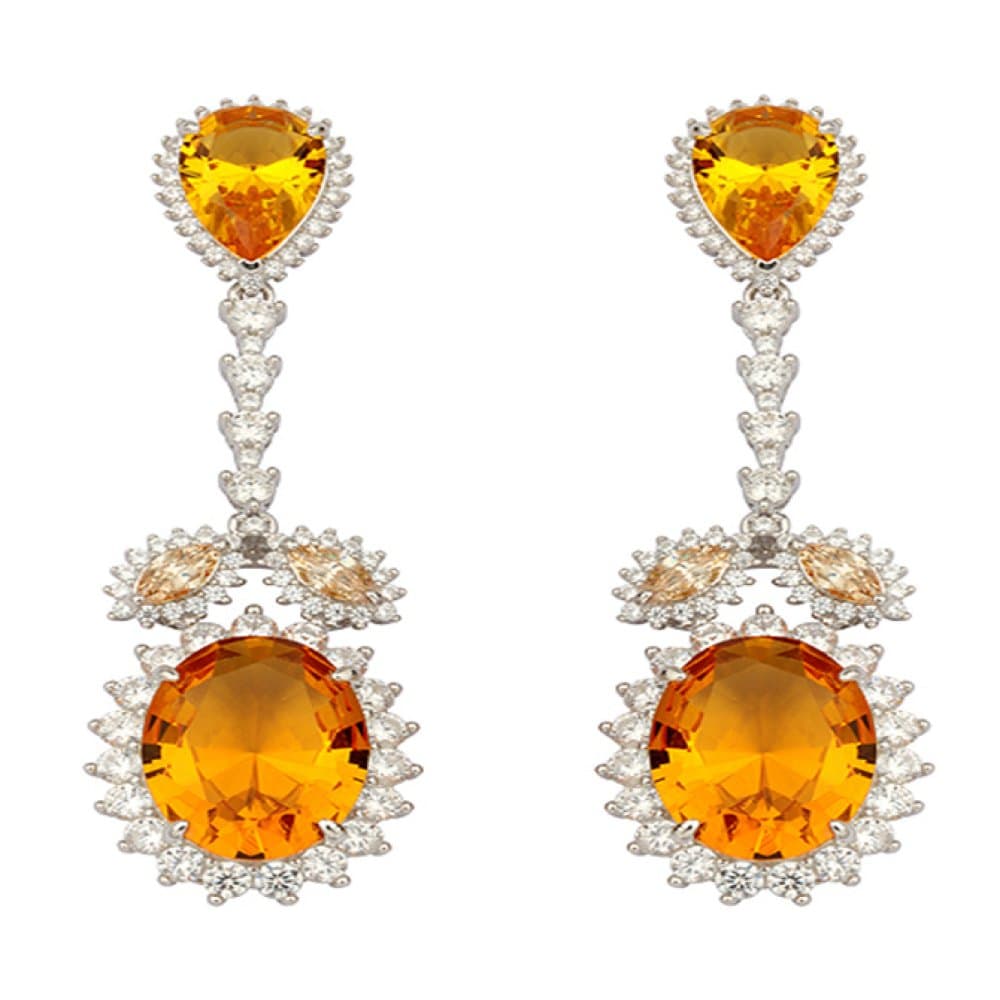 14K Dangle Earrings, 15.94 g — Fancy Collection 缩略图 1