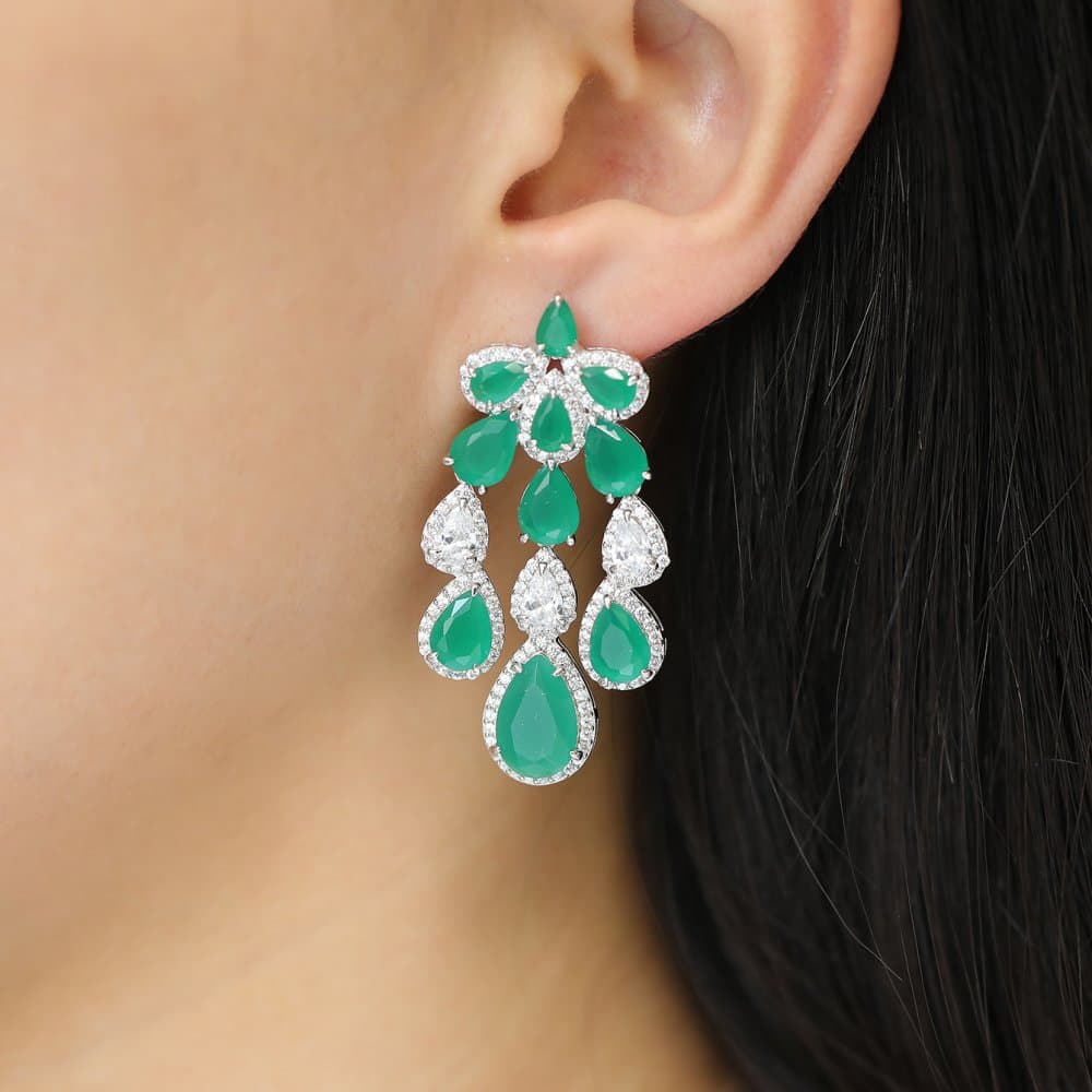 14K Dangle Earrings, 16.53 g — Fancy Collection thumbnail 3