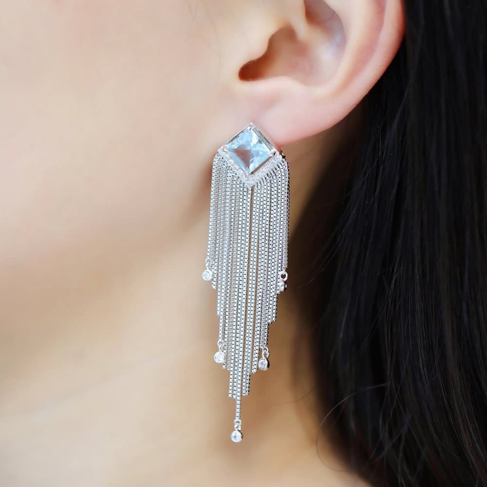 14K Dangle Earrings, 13.96 g — Fancy Collection thumbnail 3