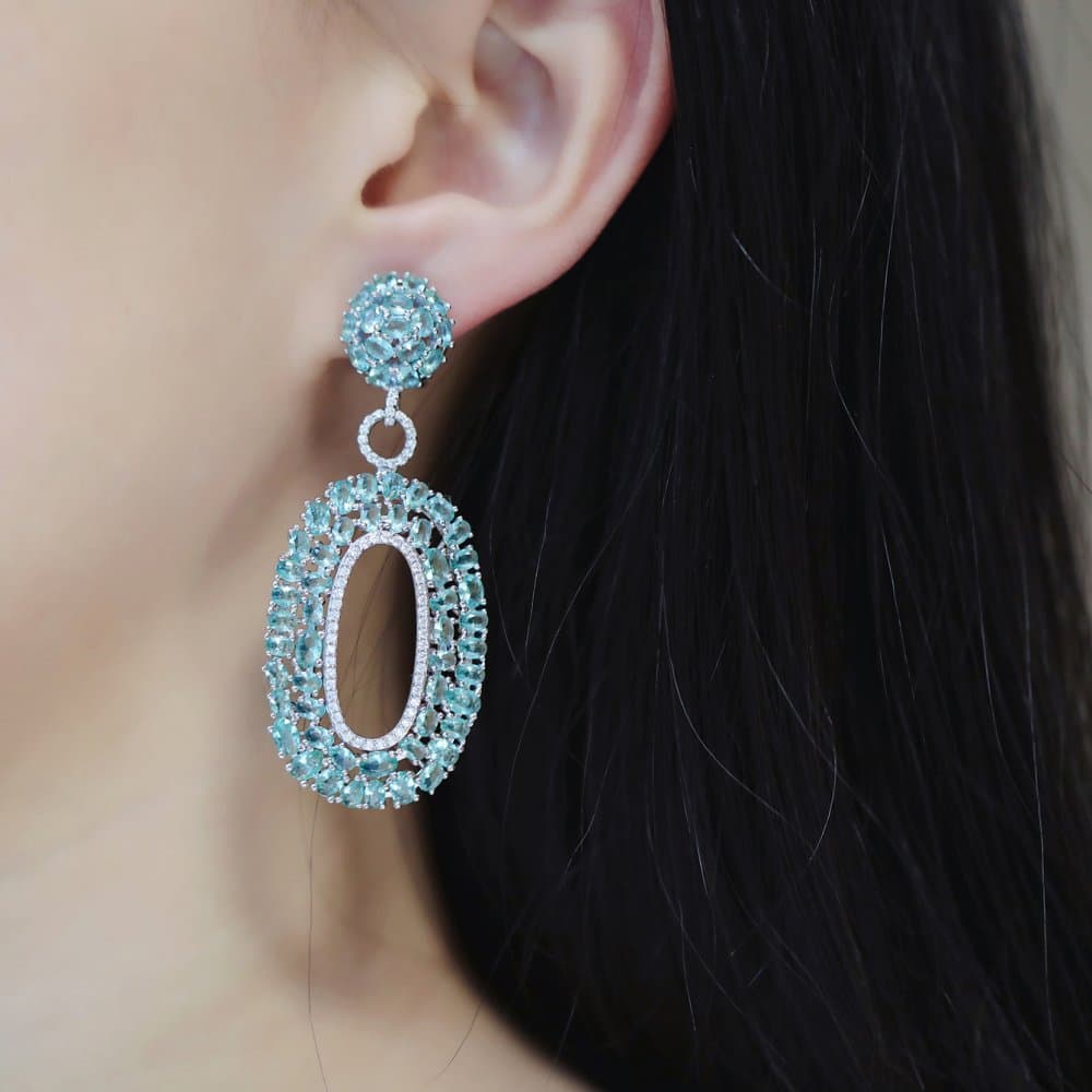 14K Dangle Earrings, 21.74 g — Fancy Collection thumbnail 2