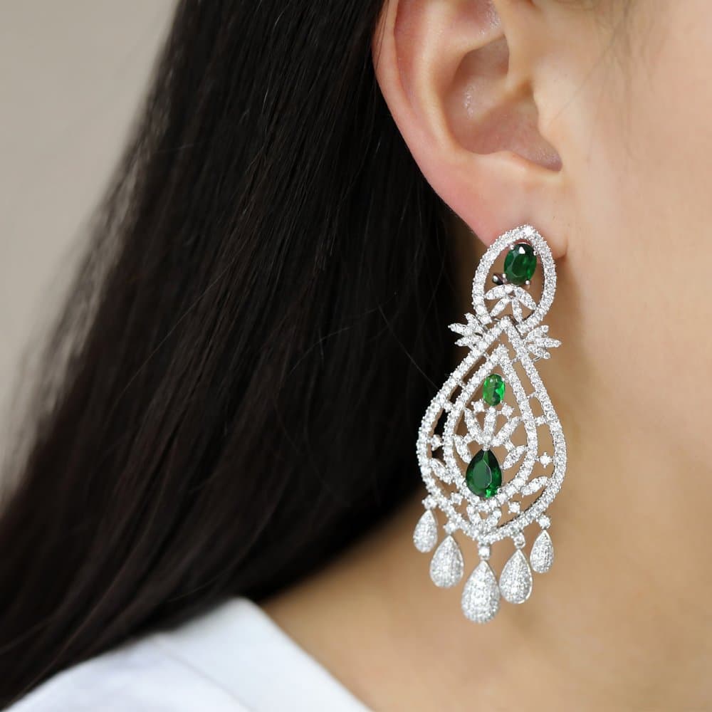 14K Dangle Earrings, 37.8 g — Fancy Collection thumbnail 2