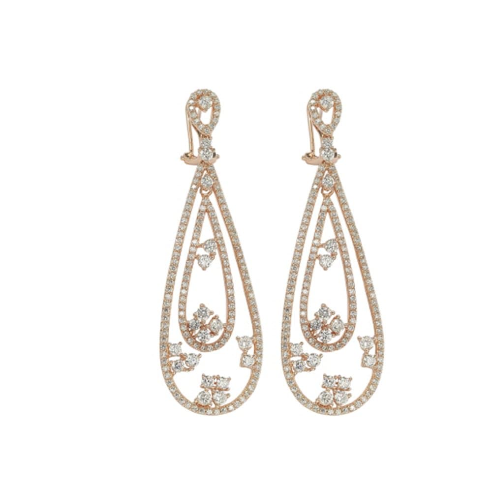 14K Dangle Earrings, 16.79 g — Fancy Collection 缩略图 1