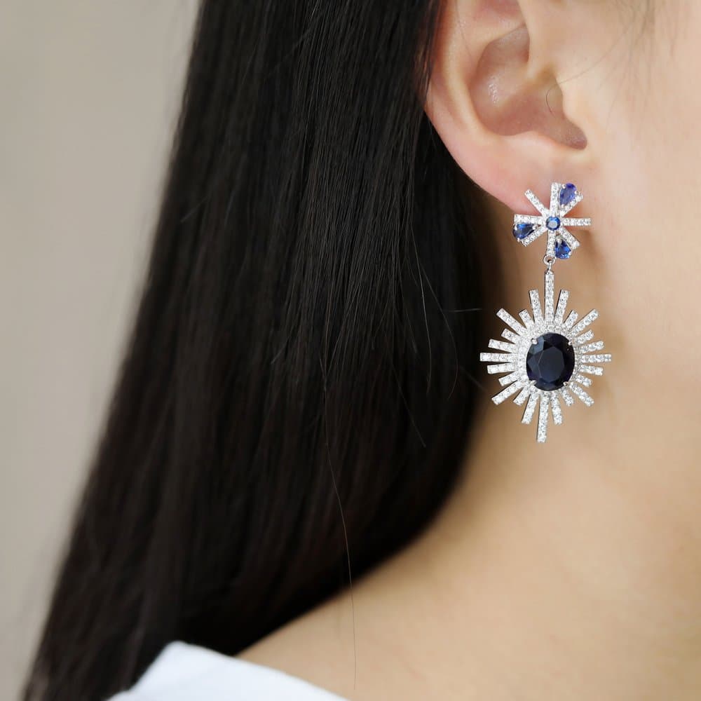14K Dangle Earrings, 16.68 g — Fancy Collection thumbnail 2