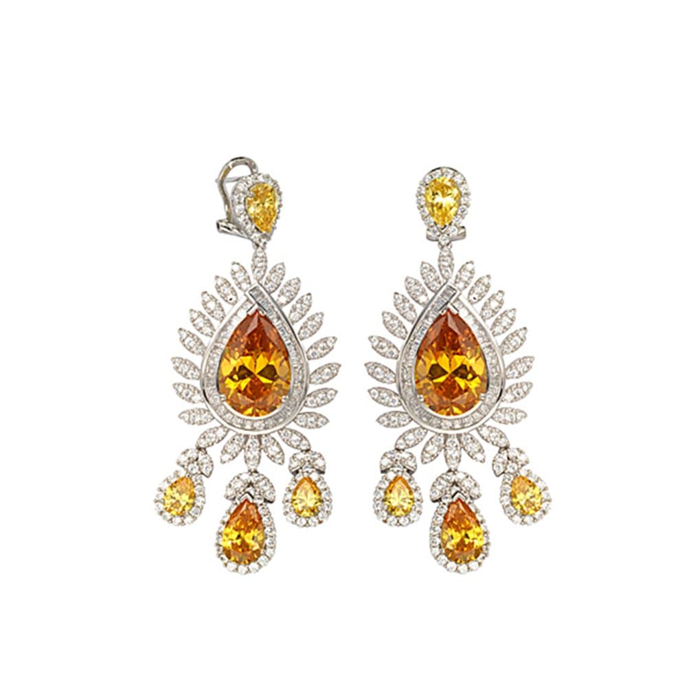 14K Dangle Earrings, 42.32 g — Fancy Collection 缩略图 1