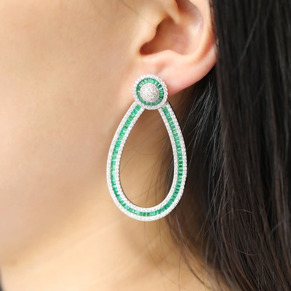14K Dangle Earrings, 19.04 g — Fancy Collection 缩略图 2