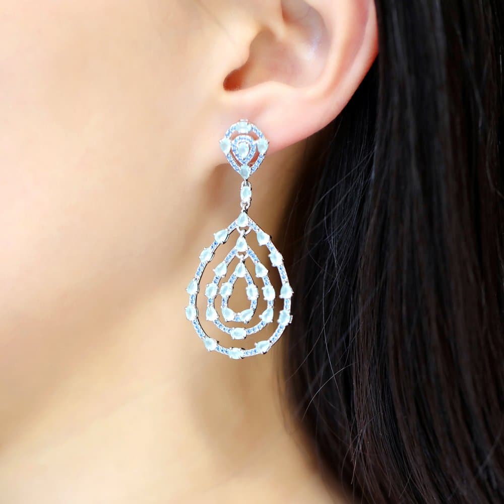 14K Dangle Earrings, 15.08 g — Fancy Collection 缩略图 2