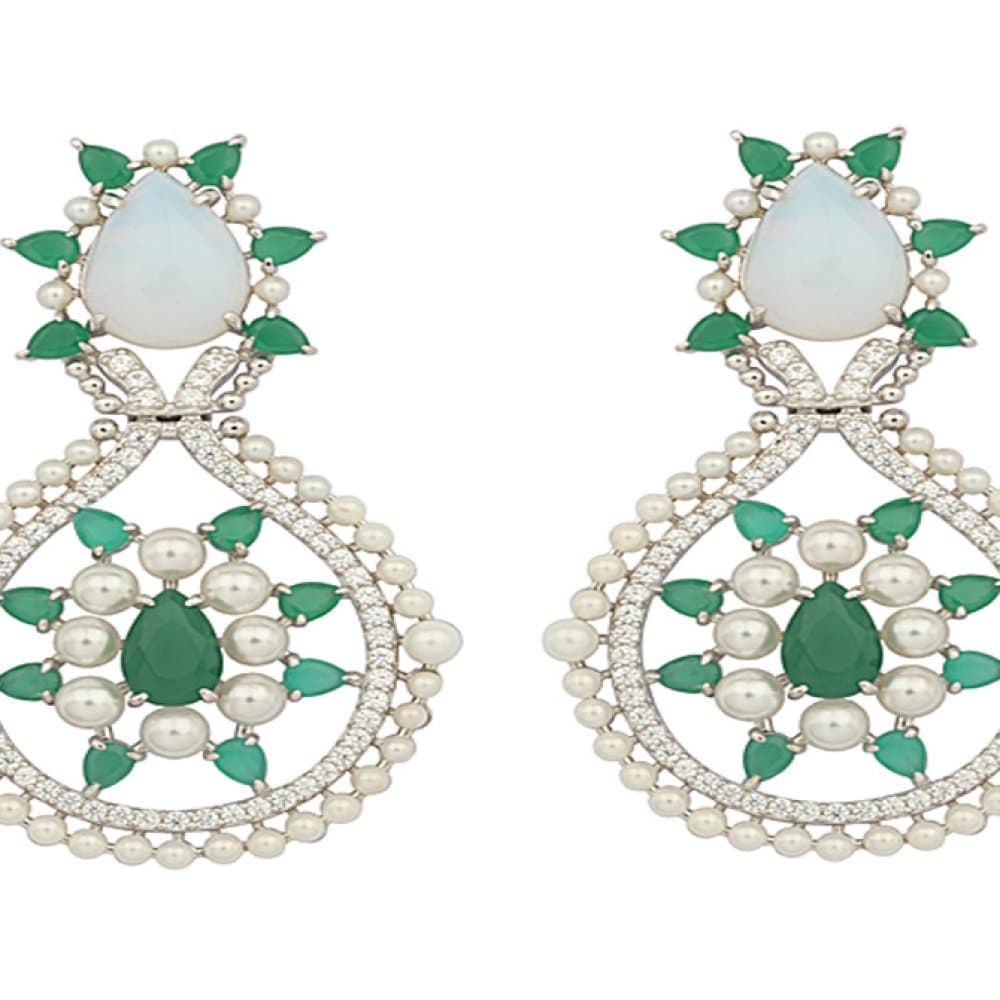 14K Dangle Earrings, 21.28 g — Fancy Collection 缩略图 1