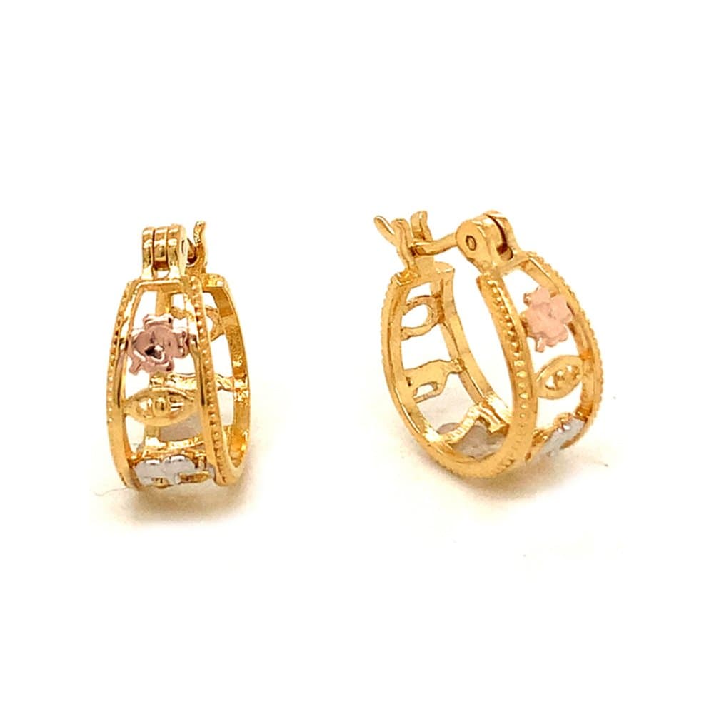 14K Elephant Earrings, 3.15 g