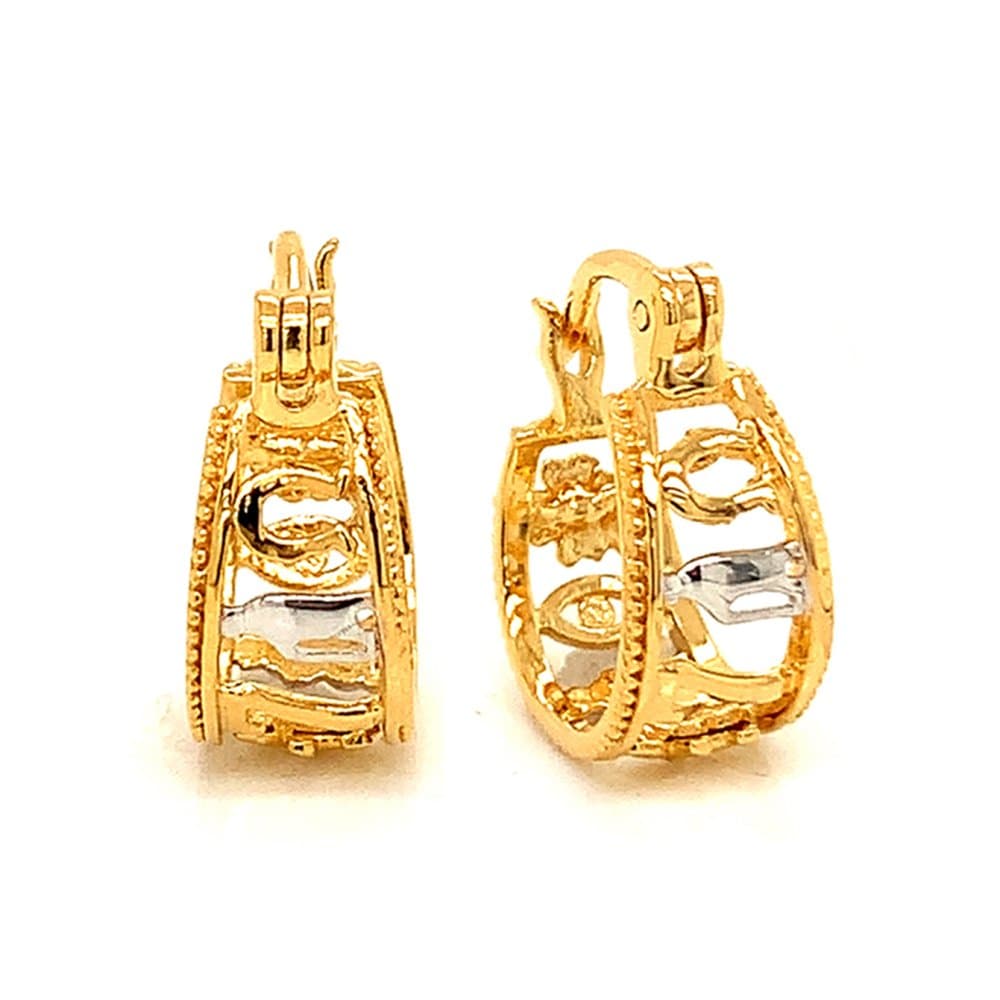 14K Elephant Earrings, 2.4 g thumbnail 1