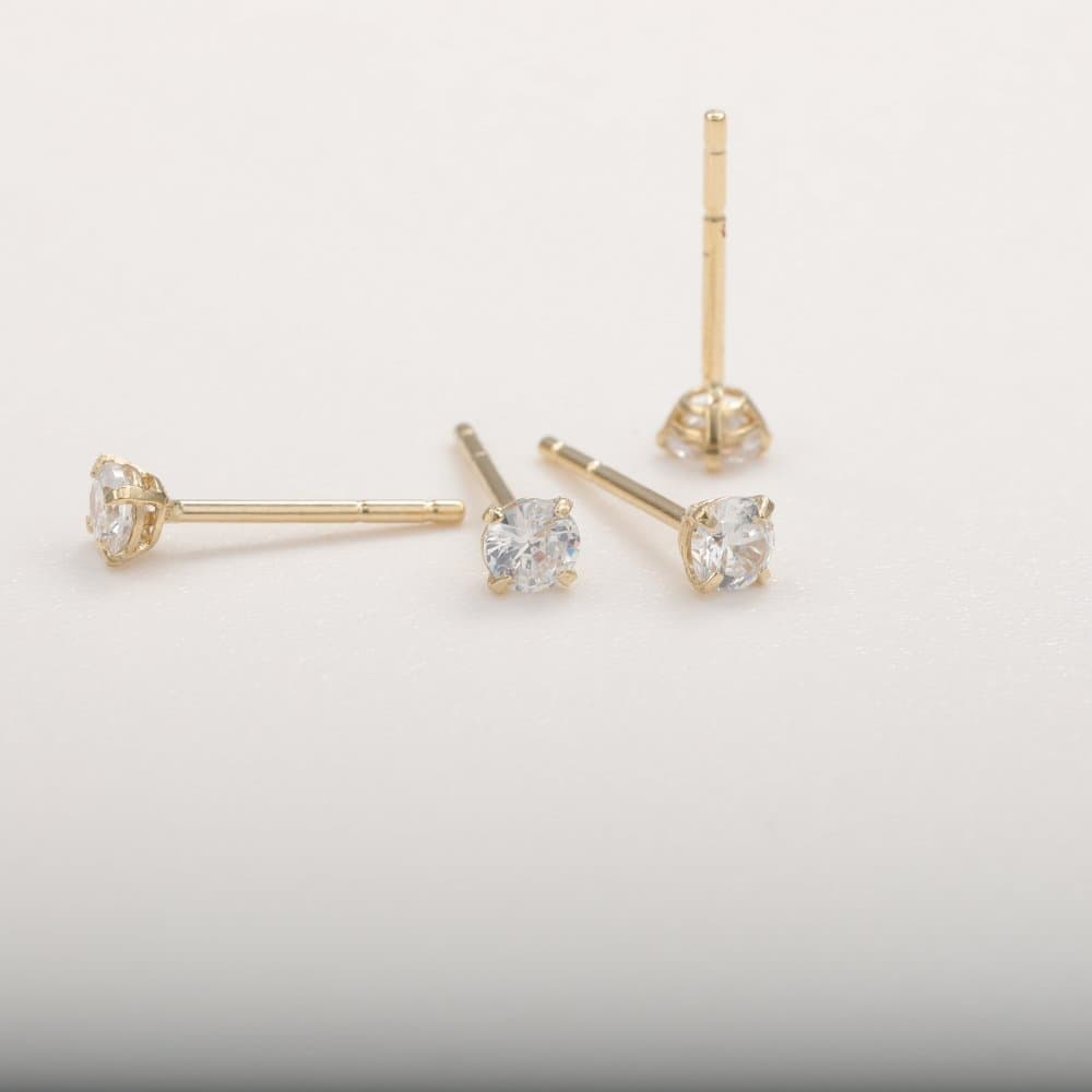 14K Basket Earrings