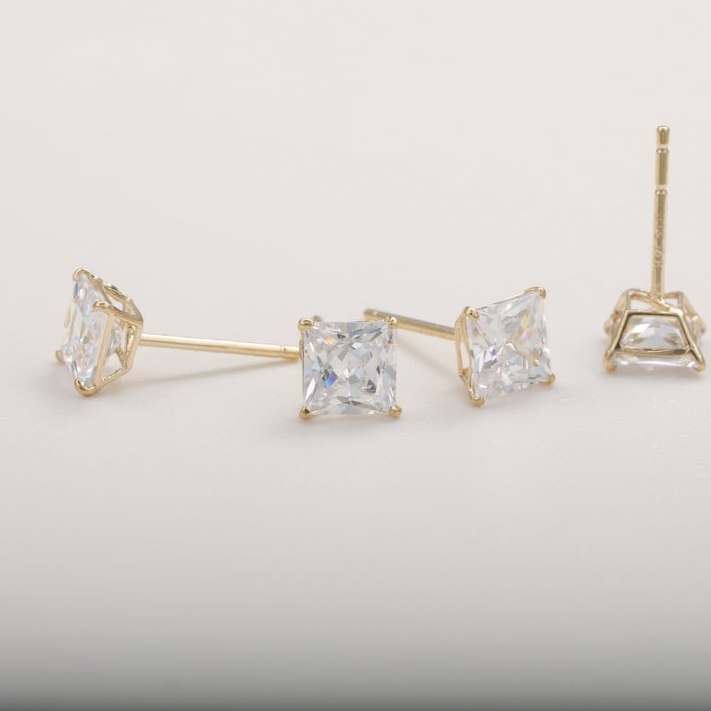 14K Basket Earrings
