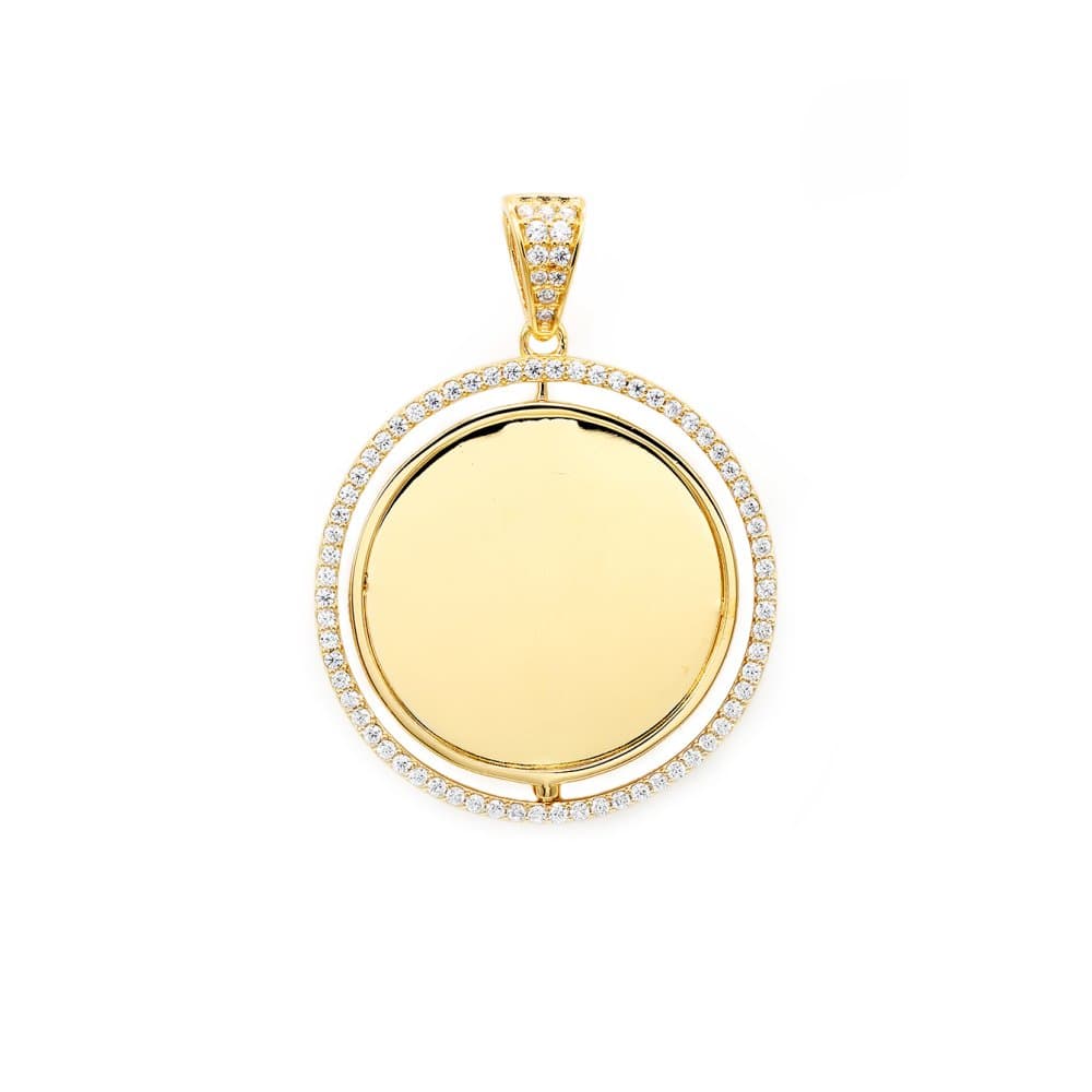 14K Picture Frame Pendant, 4.52 g