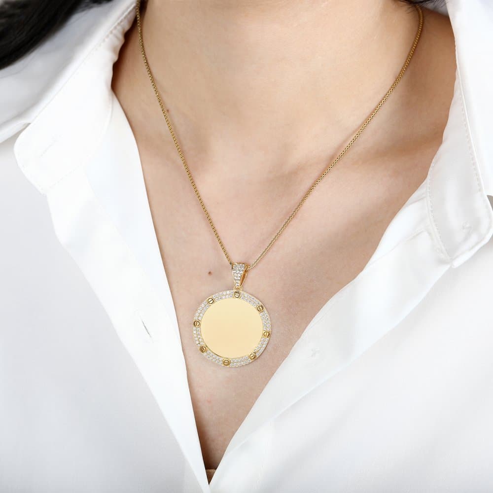 14K Picture Frame Pendant, 6.4 g 缩略图 2