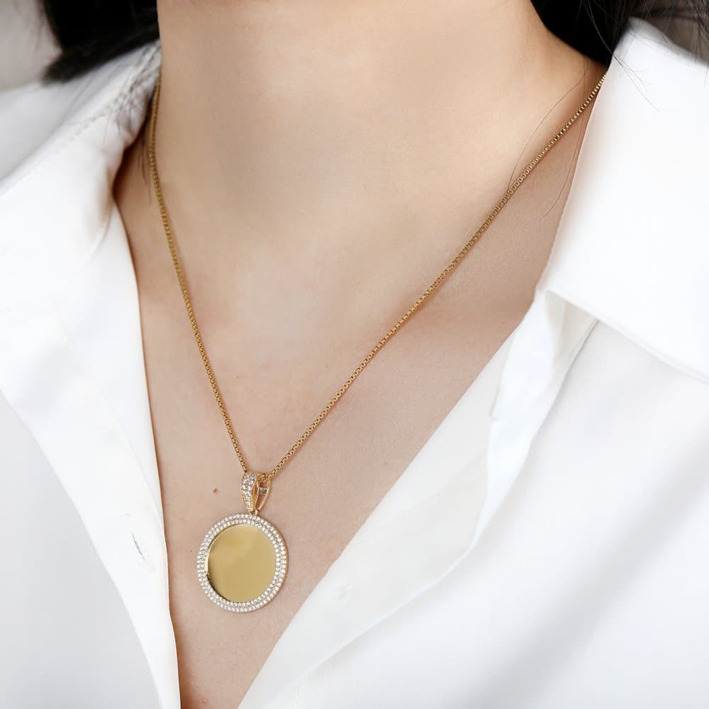 14K Picture Frame Pendant, 3.98 g 缩略图 2